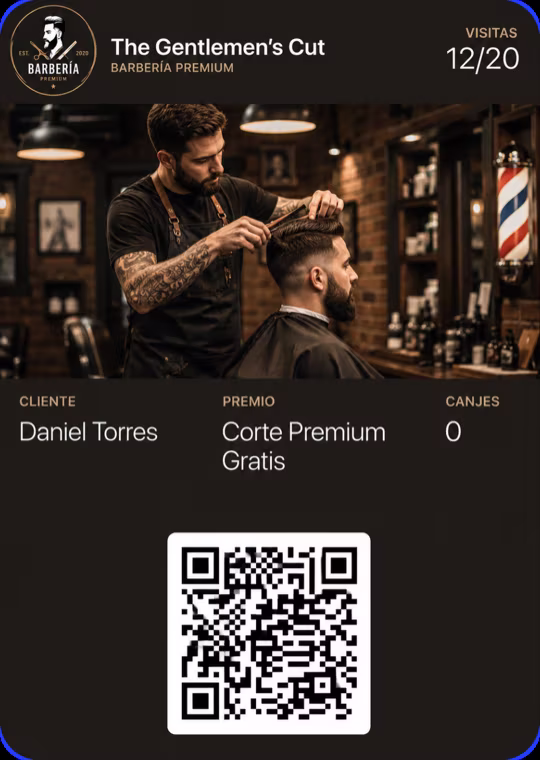 Tarjeta de lealtad de The Gentlemen's Cut